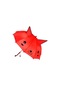 Mobgift Düdüklü Ve Kulaklı Baston Çocuk Şemsiyesi Kırmızı