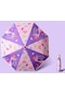 Yystore Çocuk Üçe Katlanır Şemsiye Çift Amaçlı Şemsiye Güvenlik İçin Yansıtıcı Zskl0832