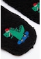 Penti Siyah Erkek Çocuk Skater Dino Patik Çorap