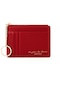 928801 Fermuarlı Bayan Bozuk Para Cüzdanı Mini Anahtarlık Çoklu Kartlı Kartlık Kırmızı
