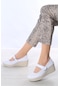 Artı-Artı014-14152-2  Hakiki Deri Ortopedik Kadın Beyaz Ayakkabı