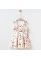 Ladybirds Kız Çocuk Volan Kollu Fırfırlı Etek Askılı Elbise-683