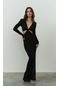 Elvira Uzun Siyah Elbise