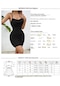 Harborstore Yatay Kıvrımlı Tasarımlı Kadın Yazlık Şık Elbise - Siyah - Wr0516202