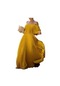 Ikkb İlkbahar Ve Yaz Şifon Truvakar Kollu Elbise Sarı