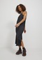 Jack & Jones Kadın Askılı Saten Elbise - Cleo 12200167 Black