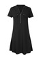 Kadın Yazlık Kısa Kollu Elbise-siyah