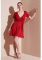 Lela Kadın Elbise 5864505y6 Koyu Kırmızı