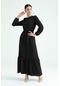 Modaplaza Kadın Kuşaklı Elbise 6012- Siyah K22MWISHN6012ELBSSİYAH