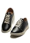Dorileon Siyah Erkek % 100 Deri Bagcıklı Günlük Rahat Comfort Ayakkabı