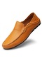 Düz Trend Moda Açık Günlük Ayakkabı - Sarı Kahverengi