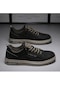 Erkek Ayakkabı Yeni Bahar Erkek Günlük Deri Ayakkabı Kore Tarzı Trendy Çok Yönlü Trendy Ayakkabı Erkek Küçük Beyaz Spor Ayakkabı - Siyah