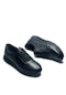 Fancy Erkek Siyah % 100 Deri Rahat Günlük Casual Ayakkabı