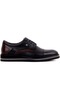 Fosco - Siyah Deri Erkek Günlük Ayakkabı-Siyah (423381114)