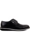 Fosco - Siyah Deri Erkek Günlük Ayakkabı-Siyah (443719954)