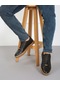 Hakiki Deri Özel Tasarım Baklava Desenli Siyah Erkek Ayakkabı