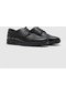 Hakiki Deri Siyah Bağcıklı Erkek Günlük Ayakkabı-Siyah (521643331)