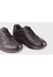 Hakiki Deri Siyah Bağcıklı Erkek Günlük Ayakkabı-Siyah (521644099)