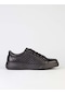 Hakiki Deri Siyah Bağcıklı Erkek Spor Ayakkabı-Siyah (521641836)