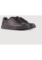 Hakiki Deri Siyah Bağcıklı Erkek Spor Ayakkabı-Siyah (521651351)