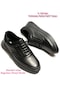 Özbek Erkek Siyah % 100 Deri Günlük Rahat Modern Ayakkabı