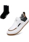Sımıcg Dış Mekan Fileli Spor Casual Ayakkabı Beyaz