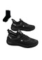 Simicg Erkeklerin Hollow Ach Sports Hafif Casual Shoes - Siyah