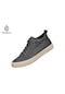 Sımıcg Men's Casual Board Shoes Leather - Grey Khaki