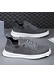 Yeni Flyknit Sport Hundred Moda Günlük Ayakkabı-gri
