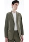 Defacto Regular Fit Ceket Yaka Düğmeli Astarlı Basic Düz Blazer Ceket B7179AX24SPKH438 Haki