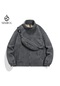 Sımıcg Çanta + Polar Sıcak Ve Kalınlaştırılmış Ceket Gri