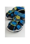 mnpc -  Unısex Sax Mavi Deri Ortopedik Outdoor Çocuk Sandalet (531052790)