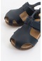 Mnpc Unisex Lacivert Deri Ortopedik Destekli Çocuk Sandalet Lacivert (531052418)