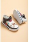 Şirinbebe Şiringenç Figürlü Model Beyaz Erkek ilkadım Bebek Çocuk Ayakkabı Sandalet-2327-Beyaz