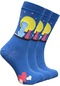 3 Çift Erkek Çorap Renkli Kedi Desenli Soket Erkek Çorabı