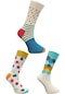 3 Çift Erkek Çorap Renkli Soket Erkek Çorabı (002)