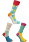 3 Çift Erkek Çorap Renkli Soket Erkek Çorabı (004)