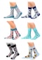 6'Lı Organik Pamuklu Dikişsiz Erkek Çok Renkli Desenli Çorap (448387774)