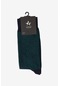 AC&Co / Altınyıldız Classics Erkek Lacivert-yeşil Desenli Bambulu Soket Çorap