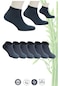 Aurum Erkek 6'lı Premium Bambu Patik Çorap Dikişsiz - Füme