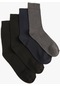 Koton Basic 4'lü Soket Çorap Seti Antrasit 4wam80269aa 4WAM80269AA047