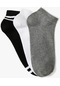 Koton Çizgili 3'lü Patik Çorap Seti Çok Renkli Multıcolor 4sam80047aa
