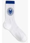 Koton Kolej Soket Çorap İşlemeli Beyaz 3sam80159aa 3SAM80159AA000