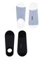 Mavi - Beyaz Babet Çorabı 0910517-620
