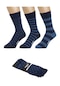 Ozzy Socks 3 Çift Dikişsiz Erkek Penye Pamuklu Çorap OZYM003