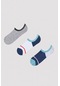 Penti Erkek Detailed Çok Renkli 3lü Sneaker Çorap