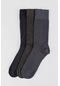 Tudors 3'lü Düz Erkek Çorap-25170