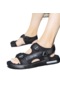 Yeni Sandalet Günlük Sandalet Terlik Plaj Ayakkabısı-siyah