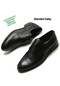 Dikmen Siyah Erkek %100 Deri Bağlamalı Klasik Lüks Ofis Ayakkabı