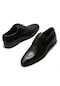 Dikmen Siyah Erkek %100 Deri Bağlamalı Klasik Ofis Ayakkabı